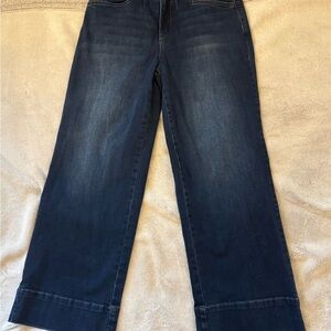 Draper James Dark Blue Flare & Wide Leg Jeans